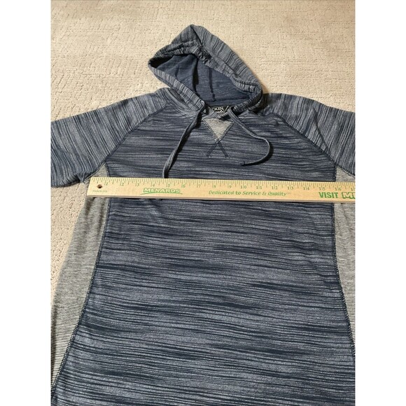 BROKEN THREADS Men’s Short Sleeve Lightweight Size S Hoodie Pullover Blue/Gray - Picture 9 of 9